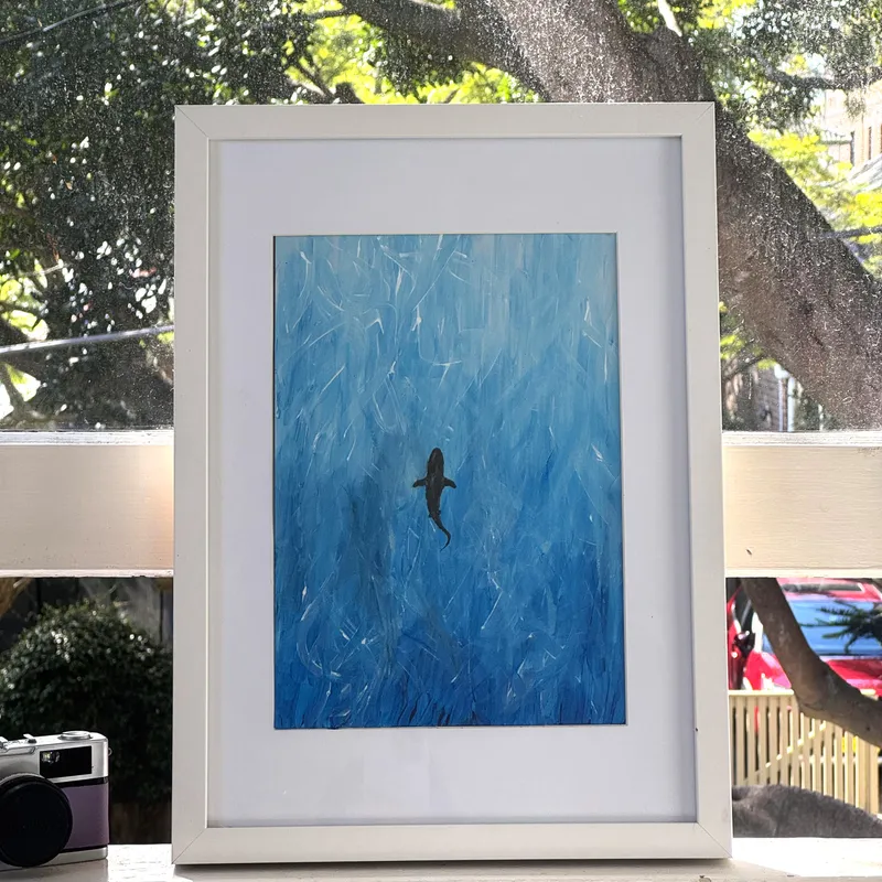 Ocean Collection - Lone Shark Digital Print view 2