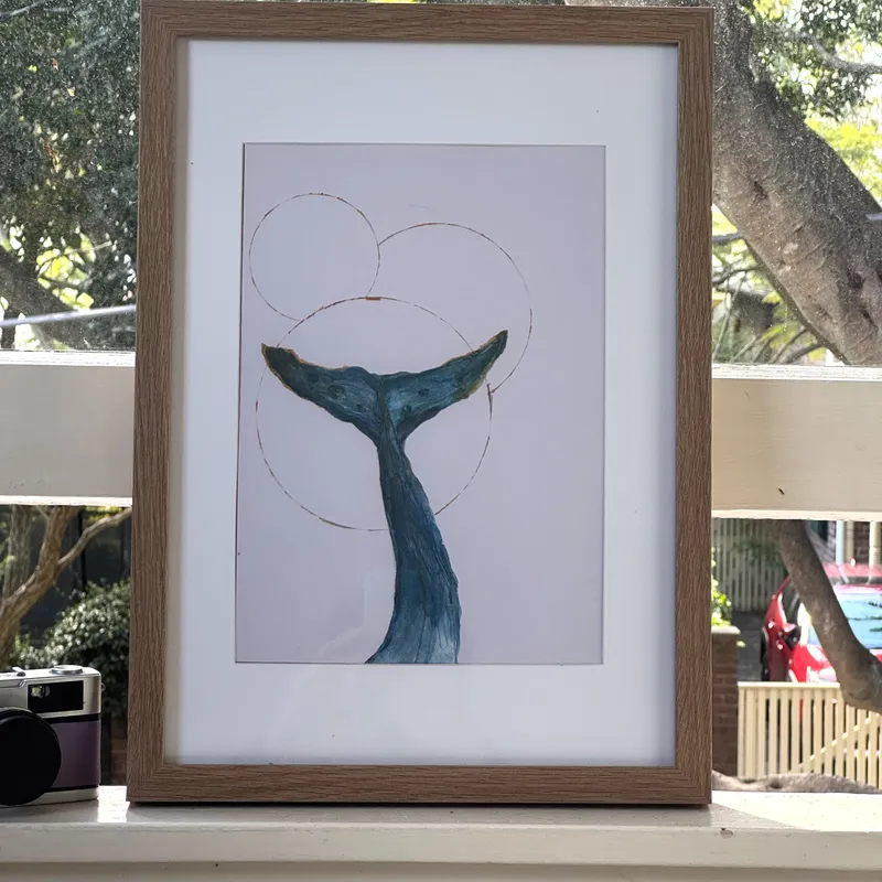 Ocean Collection - Whale Tail Digital Print view 2